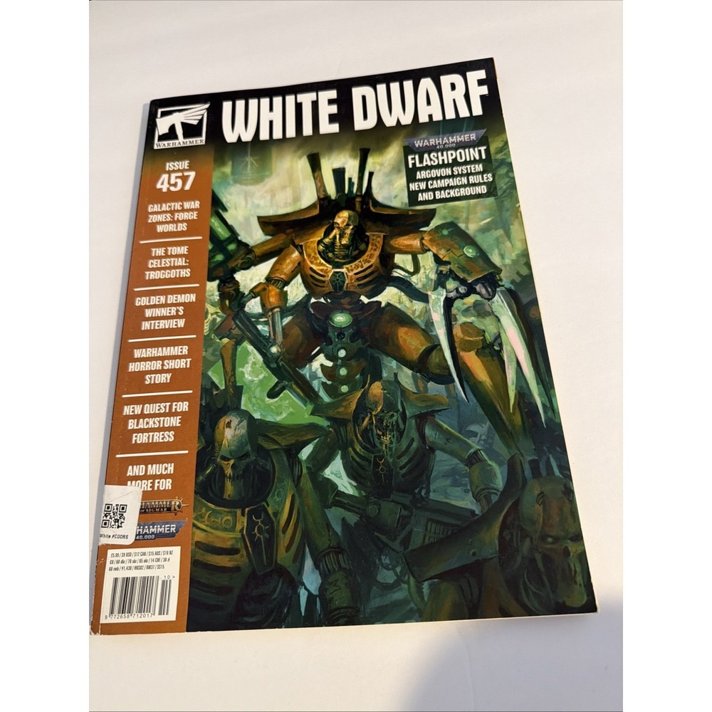White Dwarf Magazine 457 Flashpoint Argovon Warhammer‎ 40K Sigmar Games Workshop